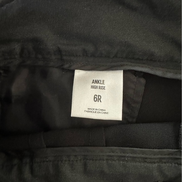 Express - High Rise Ankle Trouser Pants - Black - Size 6R - Picture 7 of 8